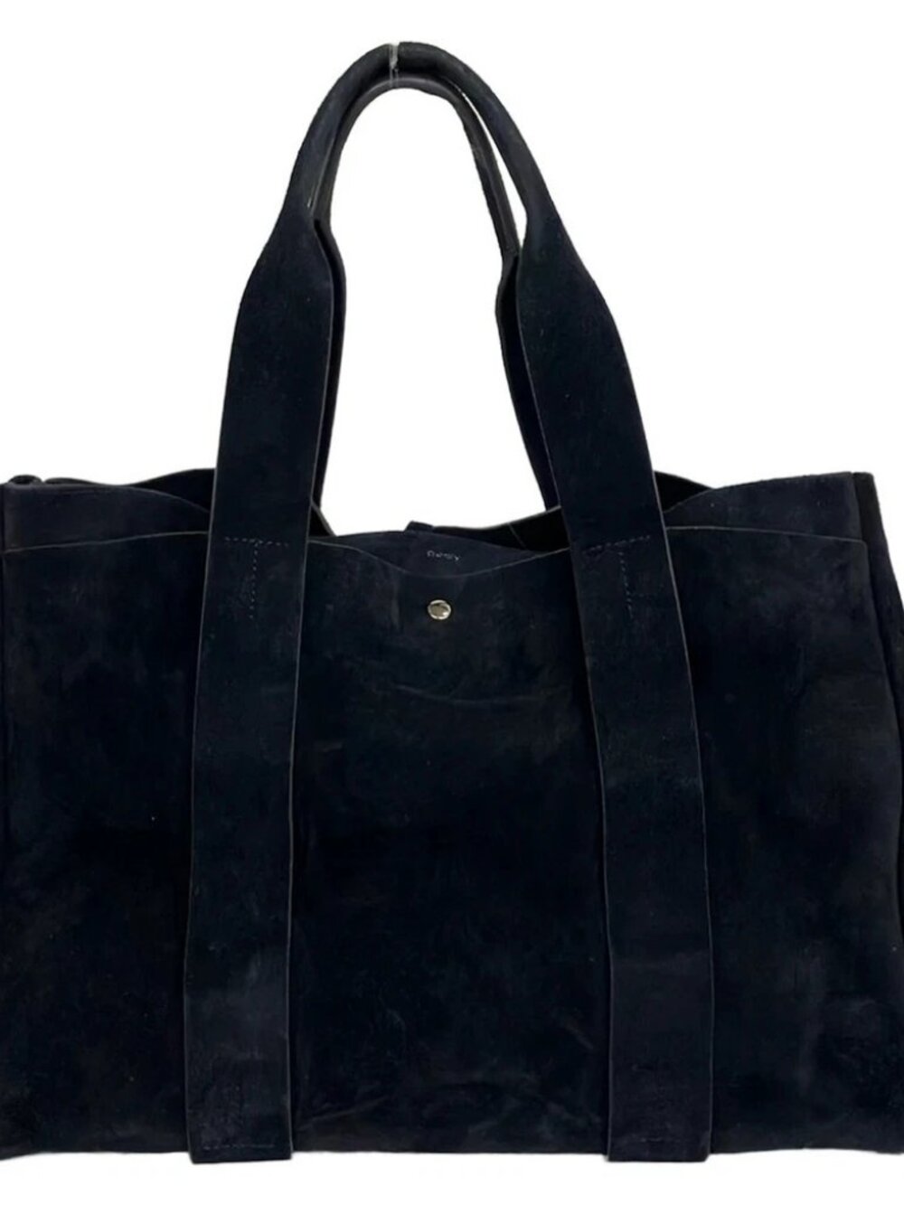 Theory Dark Navy Suede Tote Bag